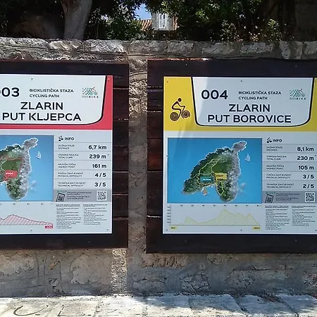 D House Authentic House, Relaxing Courtyard And Terrace Zlarin